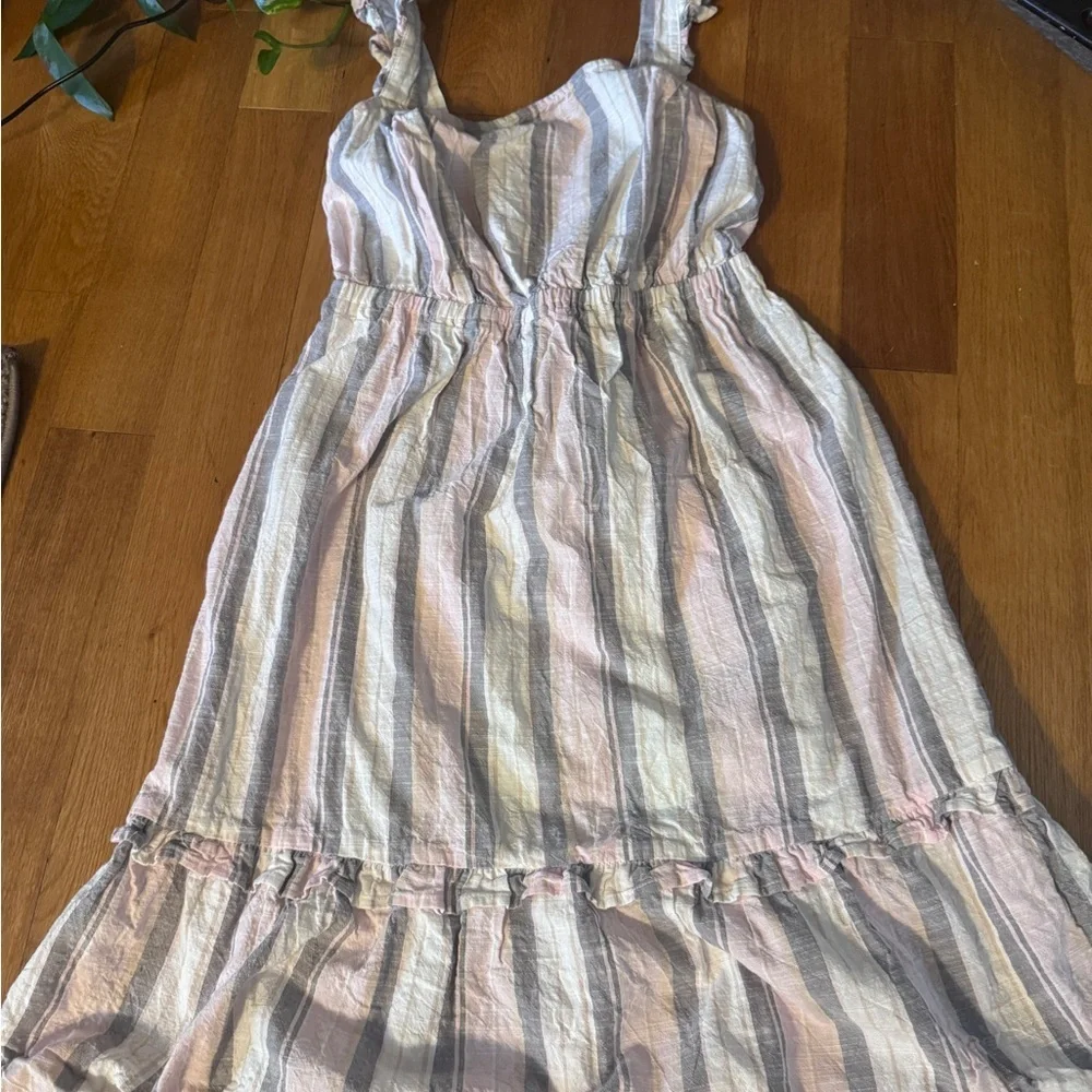 Striped Ruffle Dress​ - Picture 3 of 10